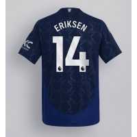 Koszulka piłkarska Manchester United Christian Eriksen #14 Strój wyjazdowy 2024-25 tanio Krótki Rękaw